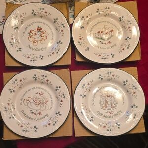 Pfaltzgraff 12 Days Of Christmas Plates Days 5 Through 8